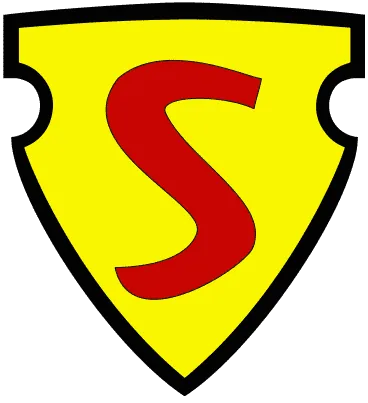 The plain triangular Superman chest shield used in 1938